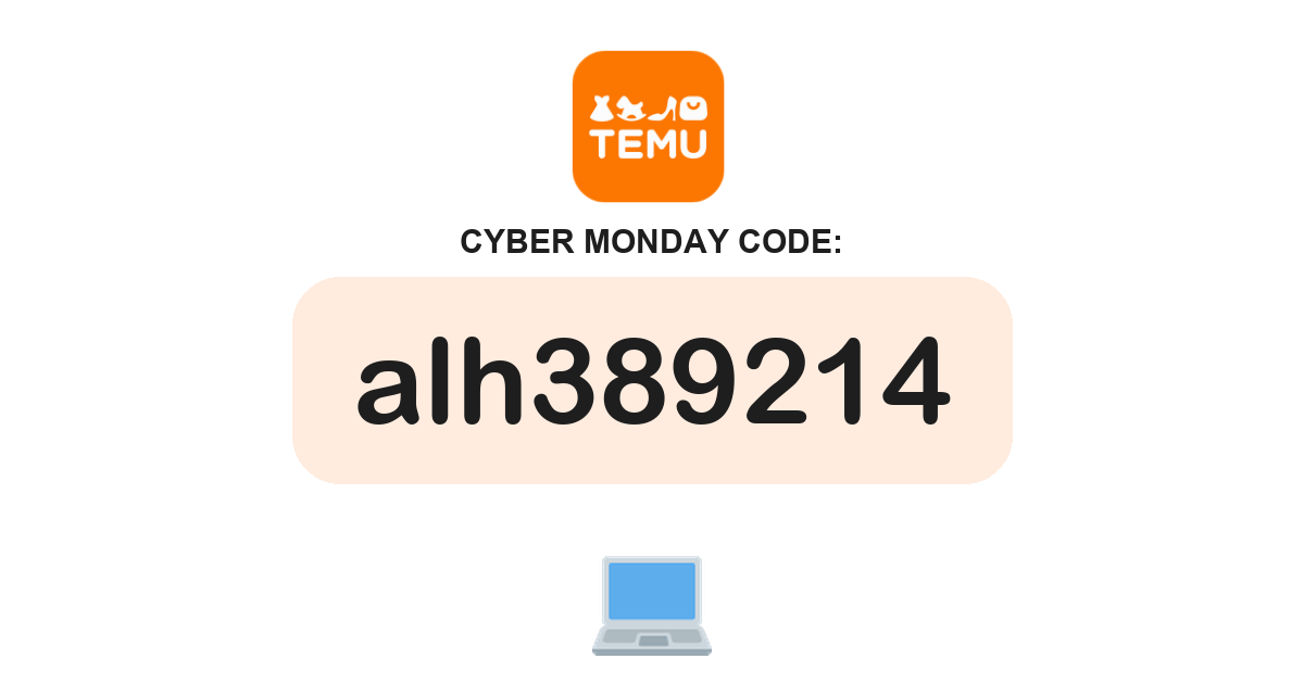 Temu Cyber Monday Coupon Code, bundle deal, recently verified