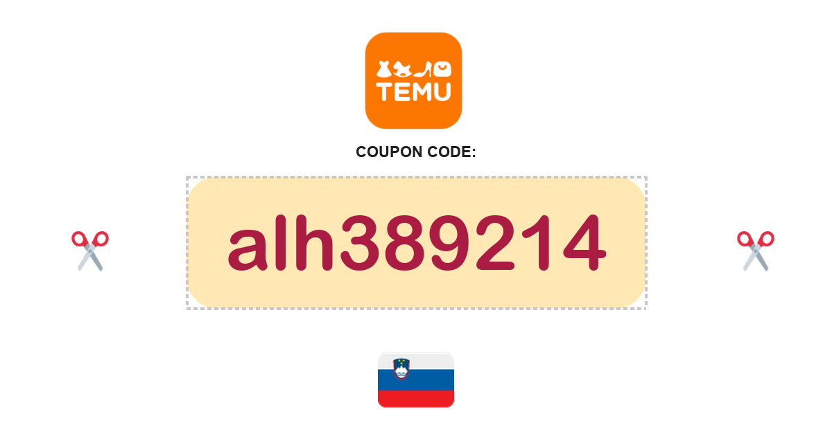 Temu Slovenia coupon code, €100 bundle, recently verified